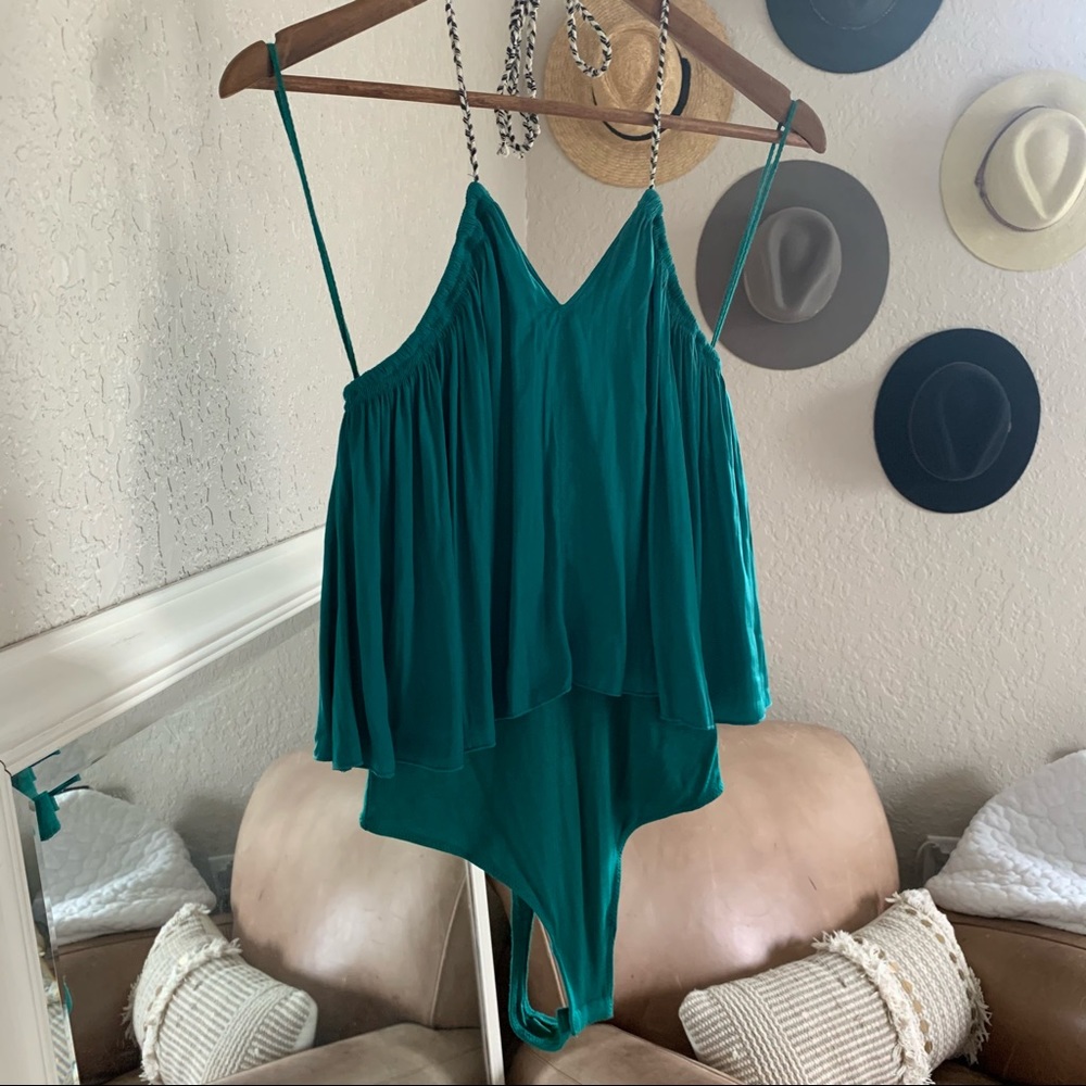 Free People Intimately Callie Halter Tank Bodysuit